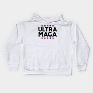 White Proud Ultra Maga Outfit Kids Hoodie